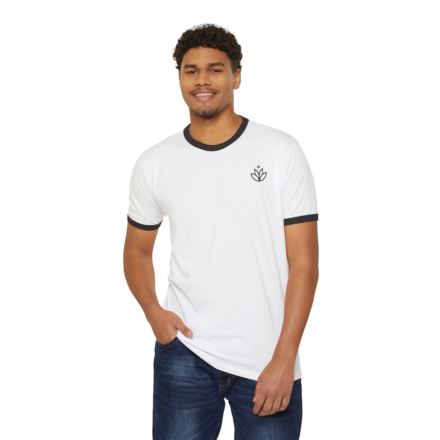 Still Loading Ringer T-Shirt — Funny Low Battery Graphic Tee