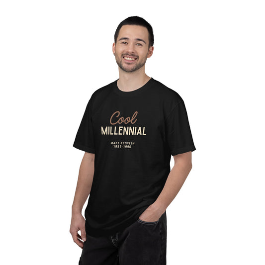 Cool Millennial T-Shirt — "Cool Millennial" Born 1981–1996 Retro Tee